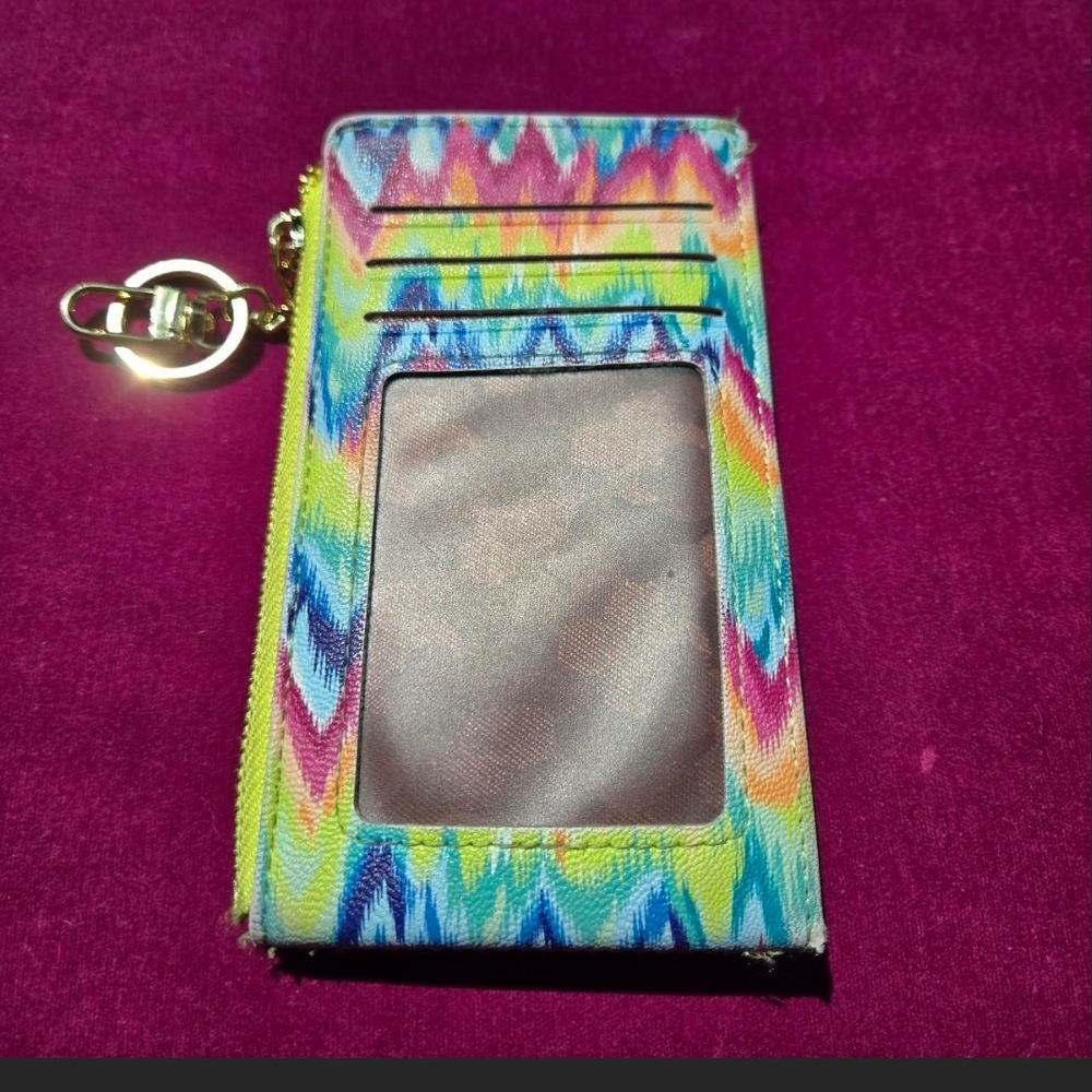 3/$10 Colorful Card Holder with Keychain